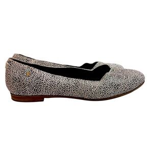 Toms Jutti Black and White Flats Sparkle Slip-On Shoes